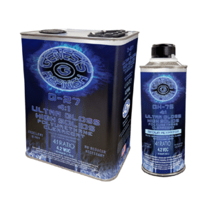Genesis Refinish G-27 Super Gloss High Performance Polyurethane Clearcoat 4:1 Gallon & GH-75 Medium Activator Quart Kit