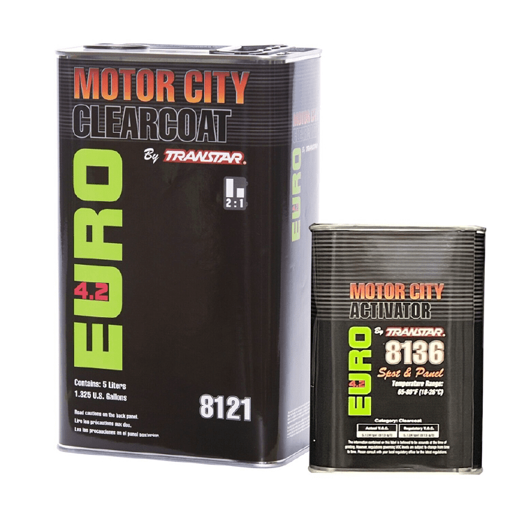 Transtar 8121 Motor City Euro Clearcoat 5 Liter & 2.5 Liter Fast Activator Kit